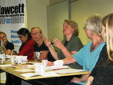 Natalie Bennett speaking at the Compass Conference